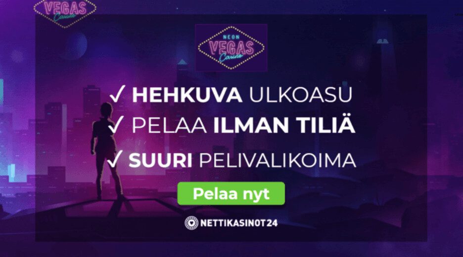 neonvegas kasinolla upea ulkoasu, suuri pelivalikoima ja voit pelata ilman tiliä